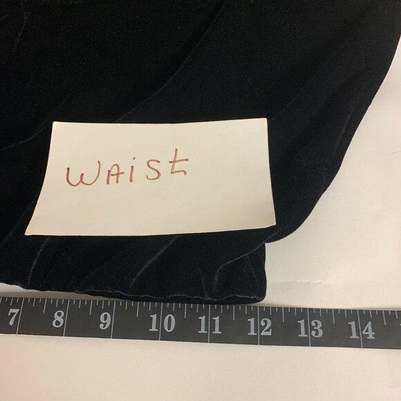 Star CC Velvet Skirt Maxi Black NWT Y2K Vintage Formal Feminine Goth Womens SZ M - Picture 6 of 9